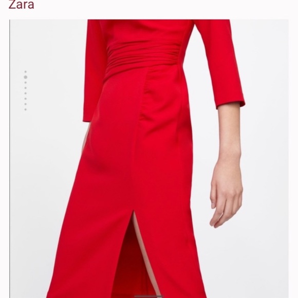 ZARA High Neck Midi Dress - Picture 4 of 15